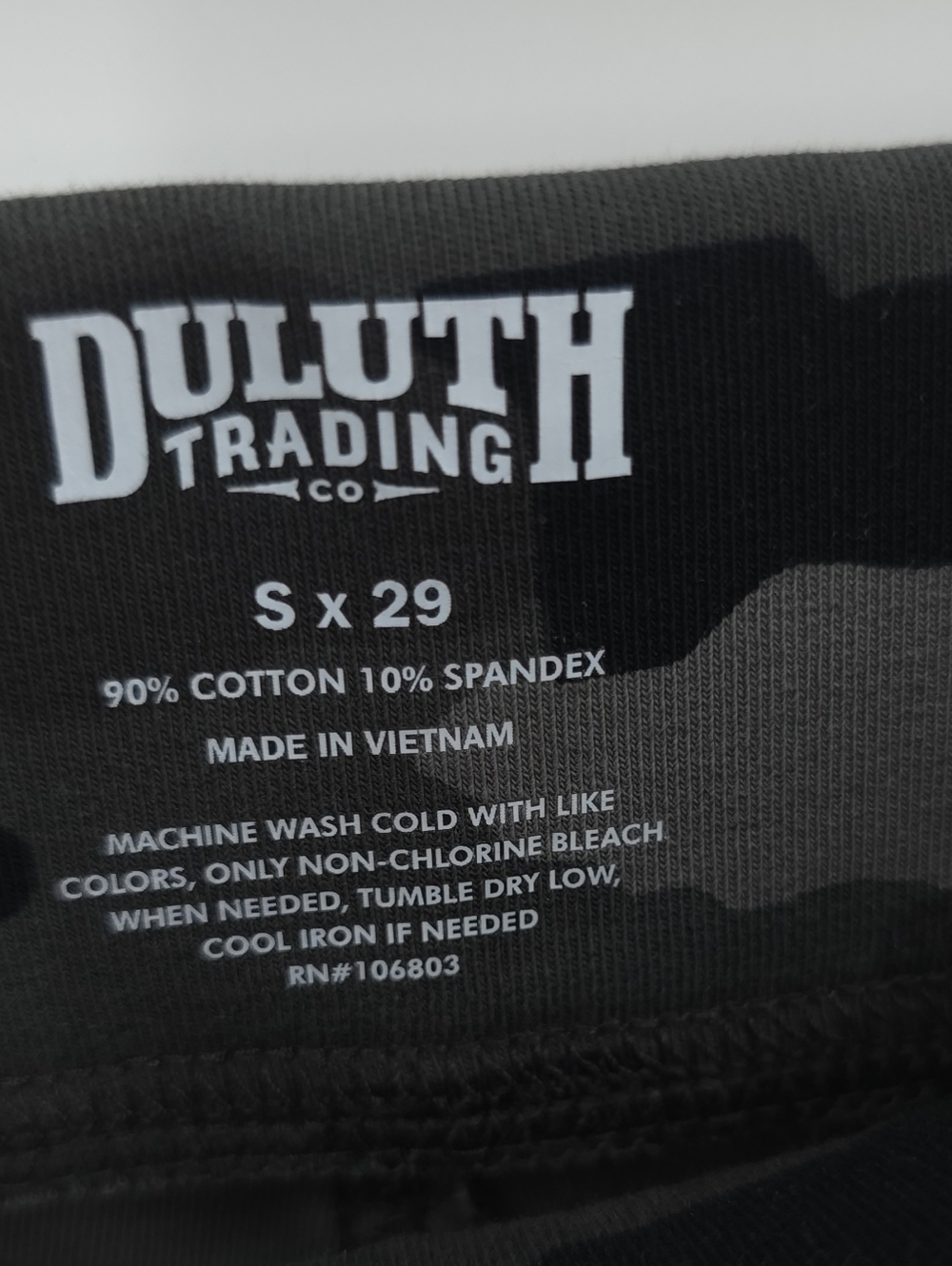 Duluth Trading Co Straight Leg Pull-On Pants Camo Print Pockets Active Camping - Picture 8 of 12